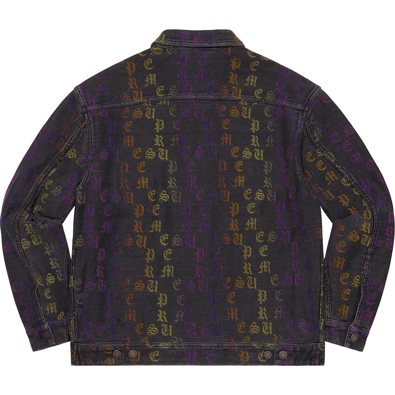 Gradient Jacquard Denim Work Jacket view 7